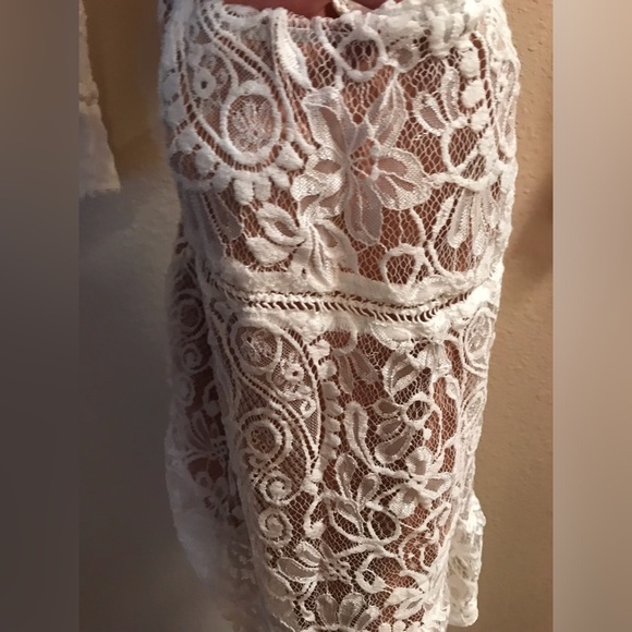 For love & lemons emerie knit mini long sleeve cut out backless dress beautiful - Picture 4 of 10